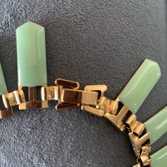 Brand New Turquoise Gold Metal Neckpiece - Picture 6 of 9